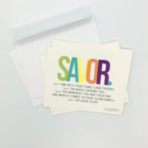 Savor Notecards
