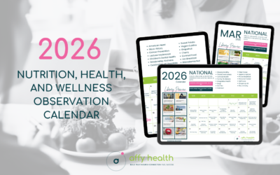 The Ultimate 2026 Nutrition, Health & Wellness Content Calendar