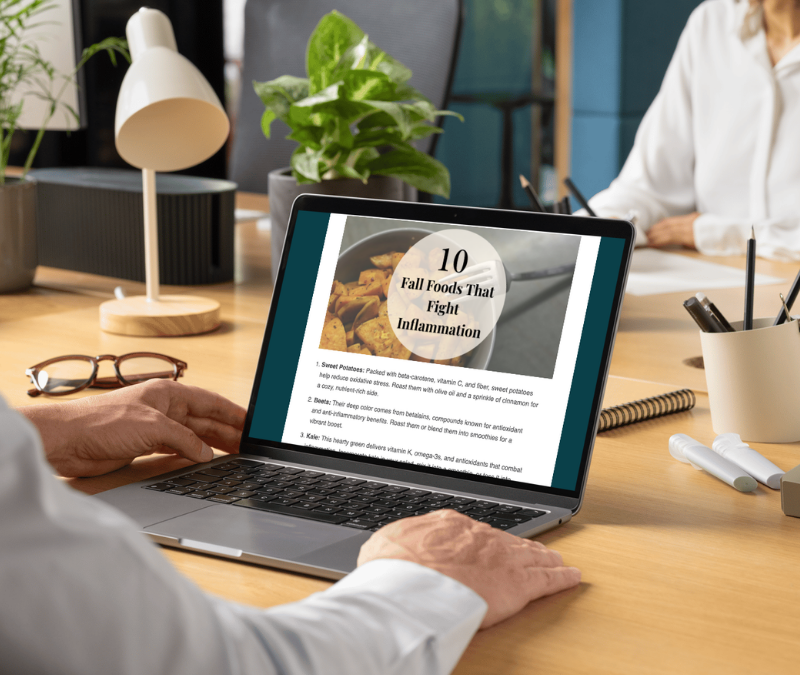 sample customized nutrition newsletter
