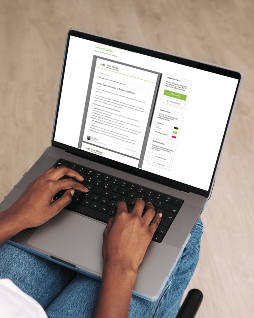 Download WelllNote™ for patient and print or upload to EHR